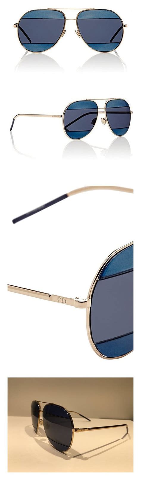 women's sunglasses split2 000ku gold/dark blue 59mm 